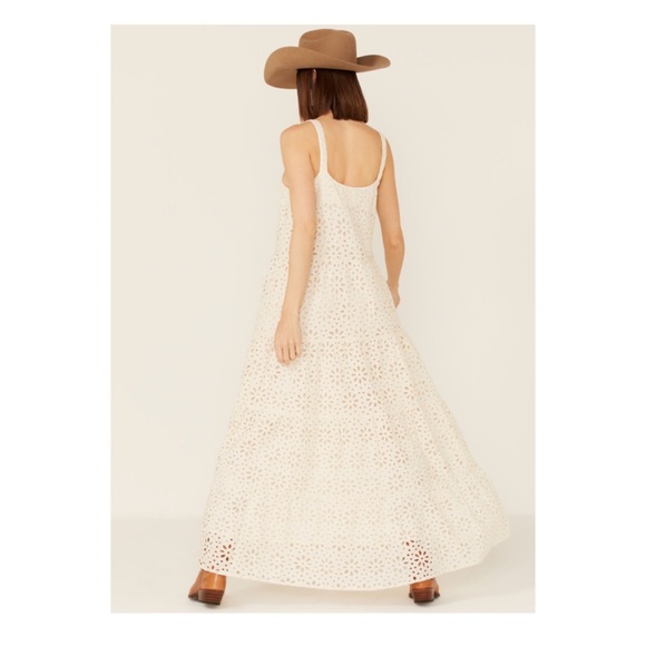 New! JEN’S PIRATE BOOTY Flower Power Eyelet Lace Maxi Dress - Picture 8 of 12